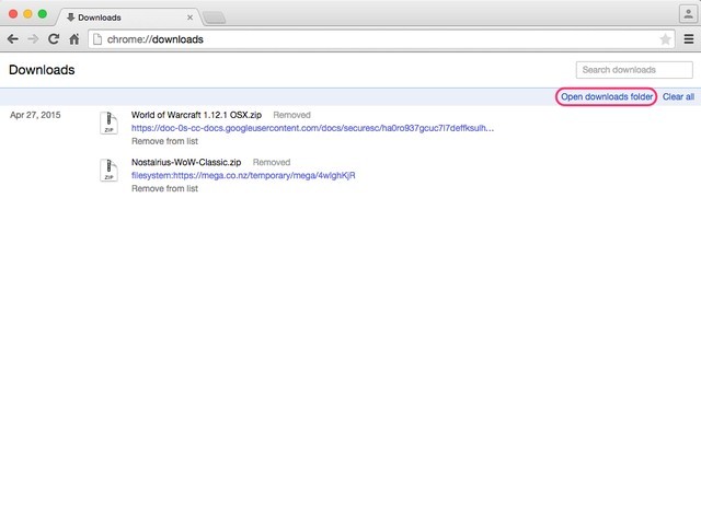 show my active downloads on google chrome for mac